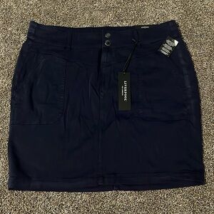 NWT Liverpool Cressida Cargo Skirt in navy blue plus size 18W new utility skirt
